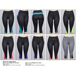 72 Bulk Womens Yoga Capri