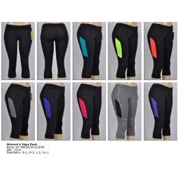 72 Bulk Womens Yoga Capri