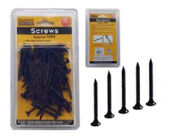 96 Bulk 62 Piece Black 1.5" Screw