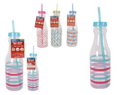 24 Bulk Water Bottle Printing With Straw