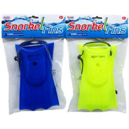 48 Bulk 8" Swimming Fins Set In Poly Bag W/header