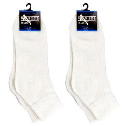 120 Bulk Diabetic Ankle Socks White 9-11