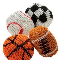 24 Bulk Knitted Sport Footbags