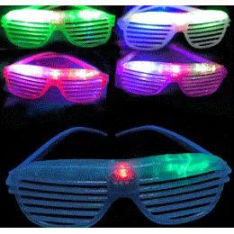 12 Bulk Flashing Shutter Shade Glasses.