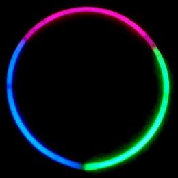 6 Bulk TrI-Color Glow Necklaces 100pc Pack