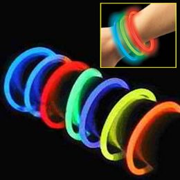 12 Bulk Assorted Color Glow Bracelets 100pc Pack