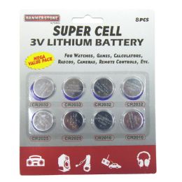 72 Bulk 8 Pcs Super Cell 3v Lithium Battery