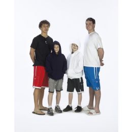 48 Bulk Boys Microfiber Swim Shorts: One Stripe