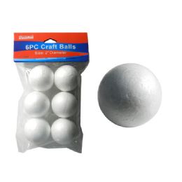 96 Bulk 6 Piece Styrofoam Craft Balls