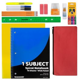 24 Bulk 20 Piece School Supply Kit
