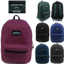 24 Bulk Arctic Star 17 Inch Backpack Assorted Colors
