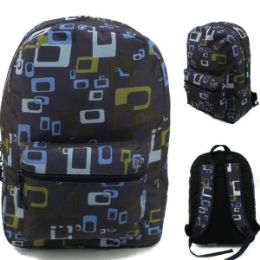 24 Bulk 17" Padded Backpack In A Unisex Print