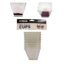 144 Bulk 8pc Mini Plastic Cups
