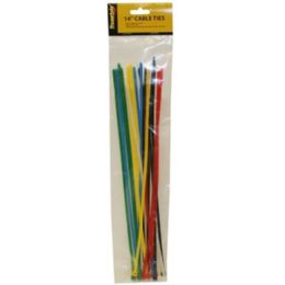 96 Bulk 20 Piece 14 Inch Cable Ties Assorted Colors