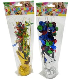 48 Bulk BALLOON WEIGHT HAPPY BDAY CENTERPIECE