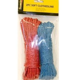 96 Bulk 2pc Clothesline Rope 50ft