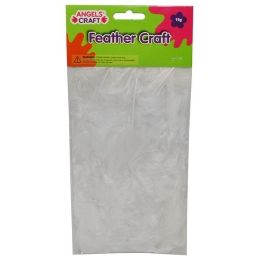 360 Bulk Feathers White 11g