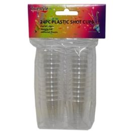 96 Bulk 24pc Plastic Shot Cups