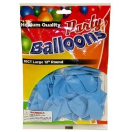 240 Bulk 10pc Standard Lt Blue Balloons