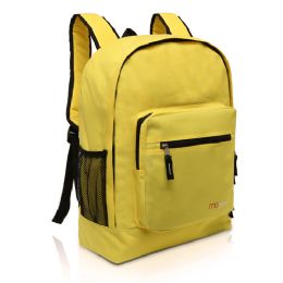 20 Bulk Mggear 17.5 Inch MultI-Pocket School Book Bags In Bulk, Yellow