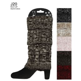 48 Bulk Assorted Color Boot Cuff