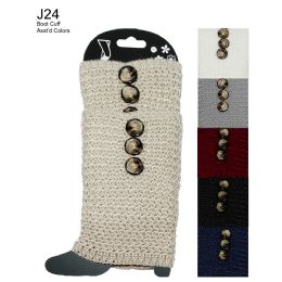 48 Bulk Button Design Boot Cuff