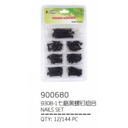 144 Bulk Black Screw 7