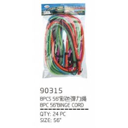 24 Bulk Bungee Cord 8 Piece 56"