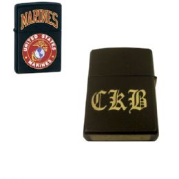 2 Bulk Personalized Marines Zippo Lighter