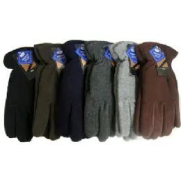 48 Bulk Men' Fleece Gloves