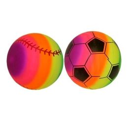 300 Bulk 9 Inch Rainbow Pvc Sport Ball