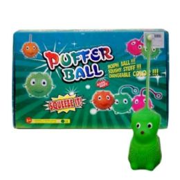 288 Bulk 24 Pc Light Up Dog Puff Ball