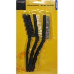 48 Bulk 3pc Heavy Duty Metal Brushes11.5x6 in