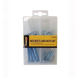 96 Bulk Hex Bolts And Nuts Set