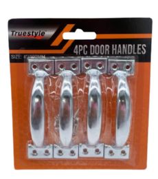 96 Bulk 4pc Door Handles Brass And Chrome
