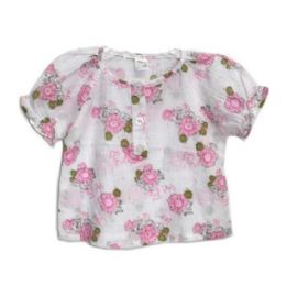 144 Bulk Baby Girl Dress Shirt Asst 12x12 in