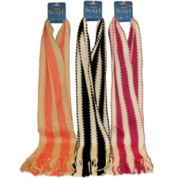 72 Bulk Stripe Scarf