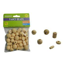 144 Bulk 35 Piece Craft Wood Beads