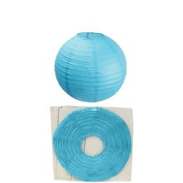 120 Bulk 12in Paper Lantern Aqua