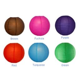 96 Bulk 16in Asst Dark Color Paper Lantern