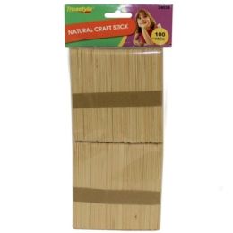 96 Bulk 100pc Natural Craft Sticks size:114*10*