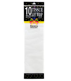 72 Bulk 10 WHITE TISSUE WRAPS