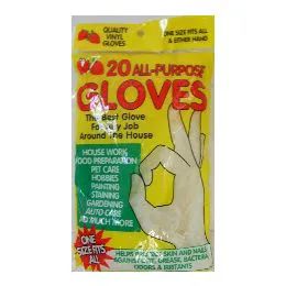 144 Bulk 16pc Disposable Gloves