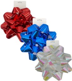 36 Bulk 8IN PREMIUM BOWS Assorted 6 COLORS