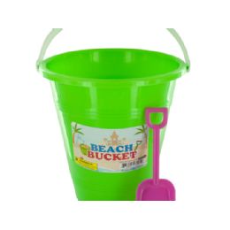 24 Bulk Beach Bucket With Attached Shovel