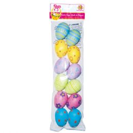96 Bulk 2.5" 12pc Printed East Eggs