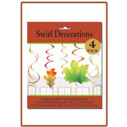 144 Bulk 4pk Swirl Decoration