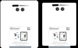 24 Bulk Magnetic Dry Erase White Board With 2 Magnets & 1 Marker Included. 11" X 14"