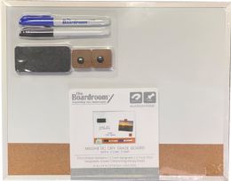 10 Bulk Dry Erase Combo Board Magnetic Cork Strip 11 X 14 Inch 2 Dry Erase Markers 2 Cork Magnets 2 Push Pins Dry Eraser Mounting Hardware Pdq
