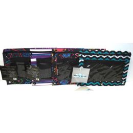 48 Bulk Double Zipper Pencil Pouch With Mesh Quick View Pocket Trendsetters